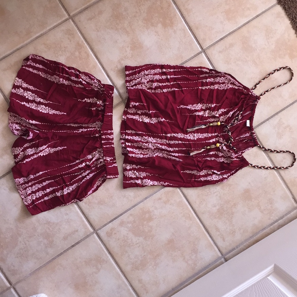 Red two piece